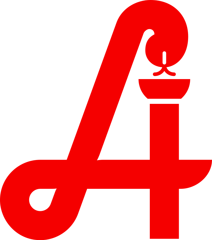 Logo Apotheke Schlange formt ein A